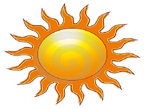 The weather changed, grew anxious sunshine