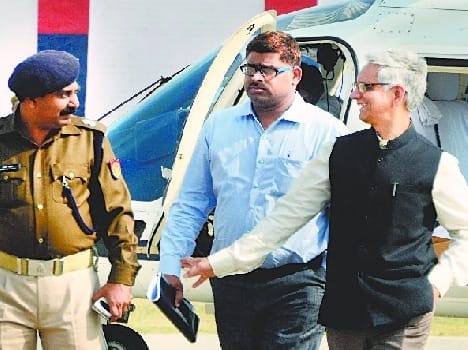 MLC election symbol in the case of SP candidate from helicopter