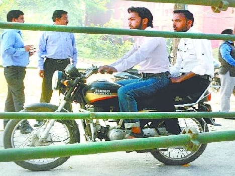 Bareilly College Examination room on the first day of fall inspector