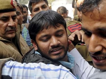 kanhaiya attack on pm modi after reaching JNU