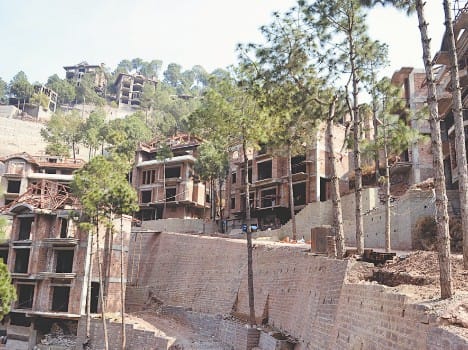 illegal construction in kasauli solan himachal pradesh 