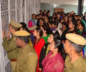 punjab university, non teaching staff, registrar, non teaching assosiation, protest rally, chandigarh